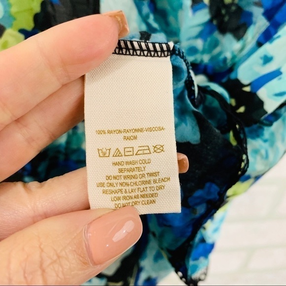 Intimately Free People Blue Floral Layerin… - Picture 6 of 7